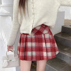 Sweet Plaid Wool Mini Skirt - Bottoms - Mini Skirts - 3