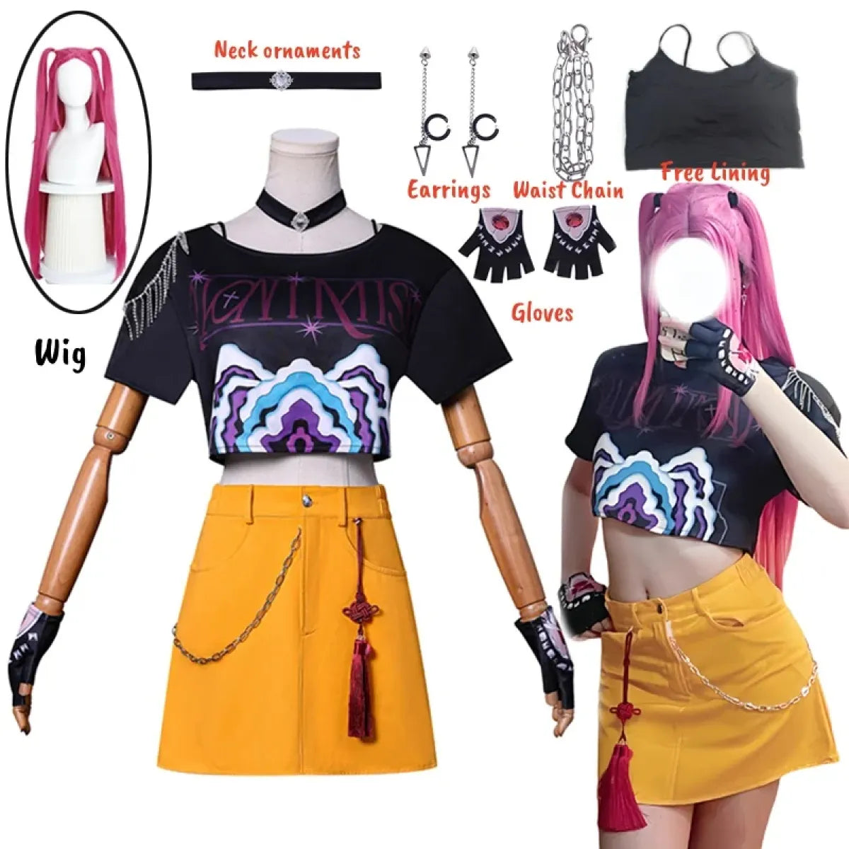 Mira Demon Hunter K-Pop Cosplay Costume Set - Anime - Cosplay - 1