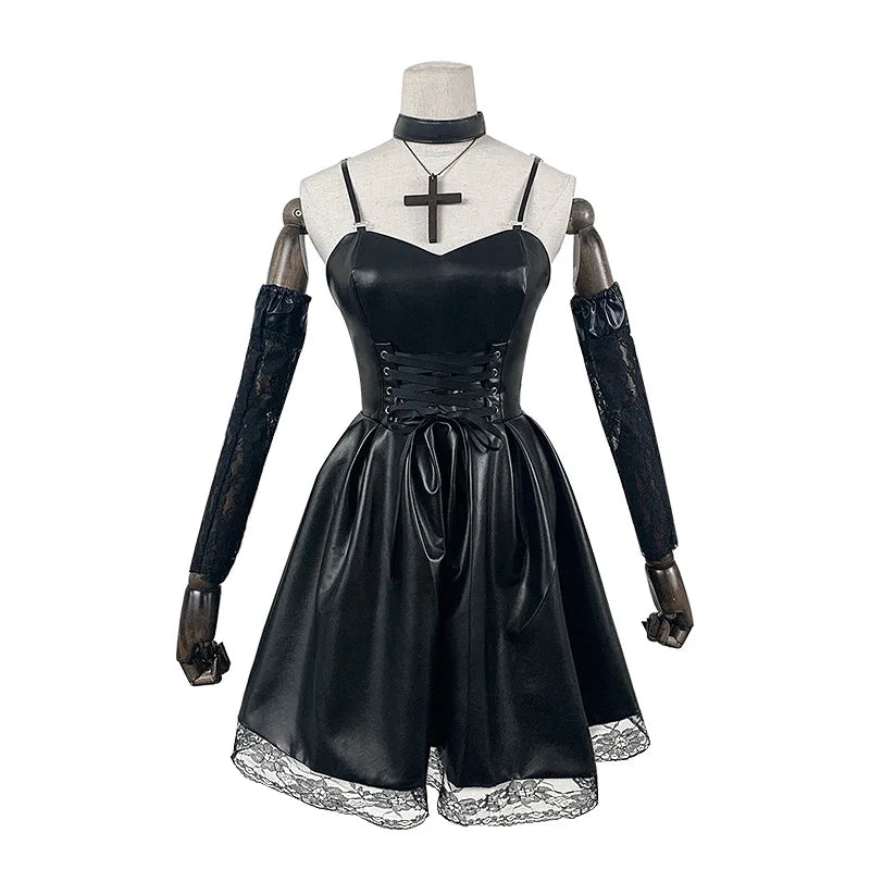 Misa Amane Gothic Cosplay Costume – Dress with Lace & Accessories - All Dresses - Costumes - 2024 - 3 - Worldwide