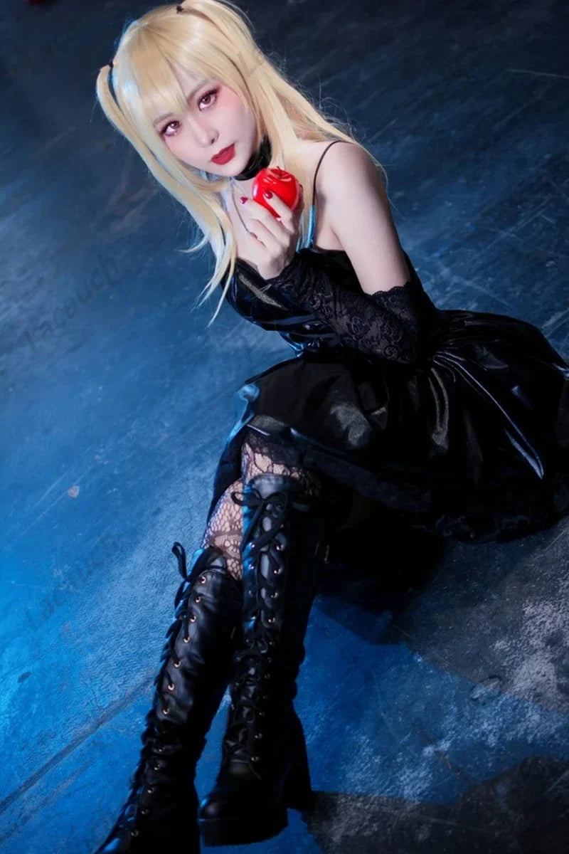 Misa Amane Gothic Cosplay Costume – Dress with Lace & Accessories - All Dresses - Costumes - 2024 - 9 - Worldwide