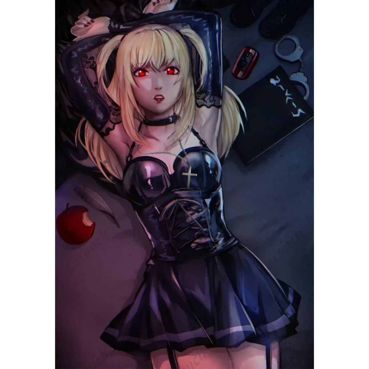 Misa Amane Gothic Cosplay Costume – Dress with Lace & Accessories - All Dresses - Cosplay - 6