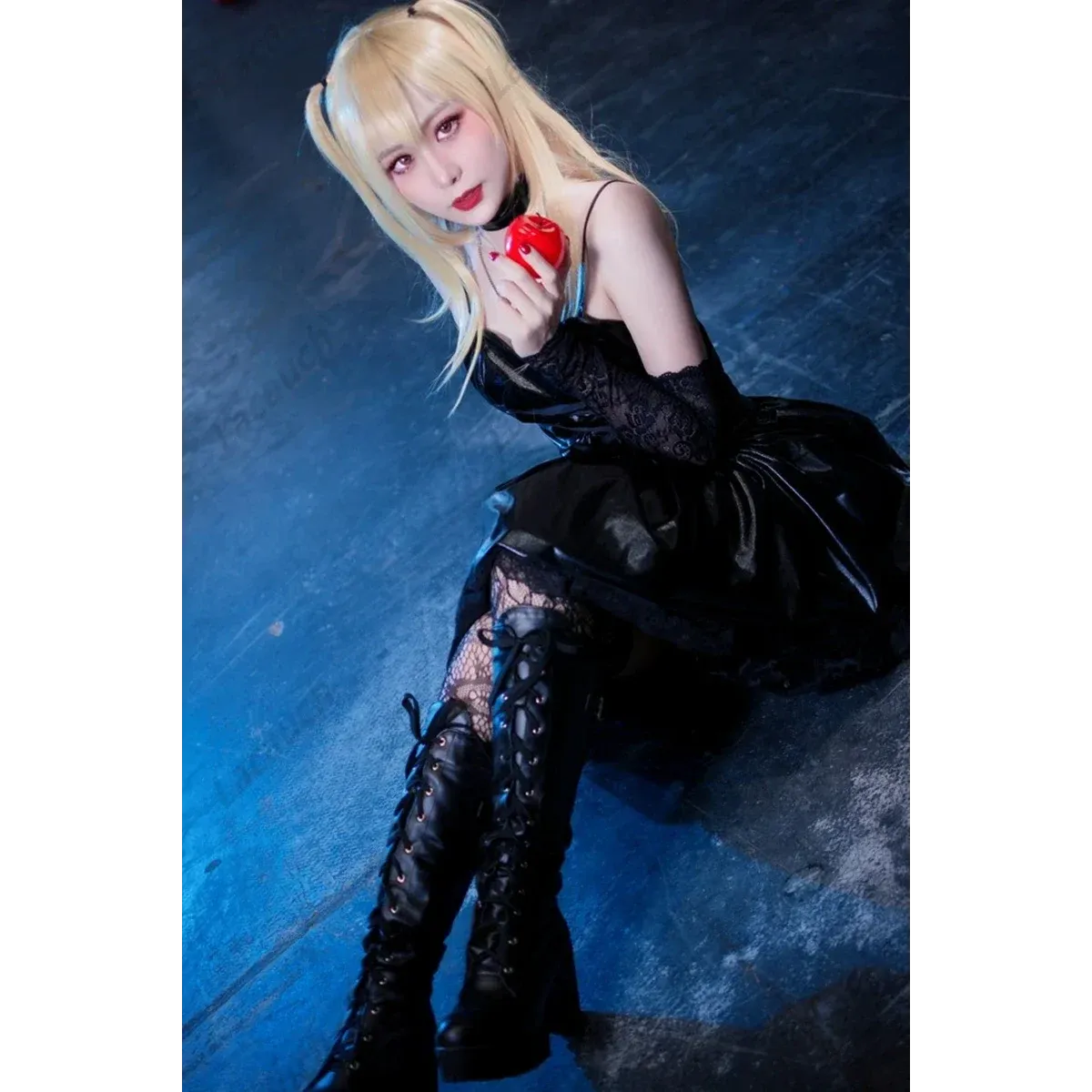 Misa Amane Gothic Cosplay Costume – Dress with Lace & Accessories - All Dresses - Cosplay - 9
