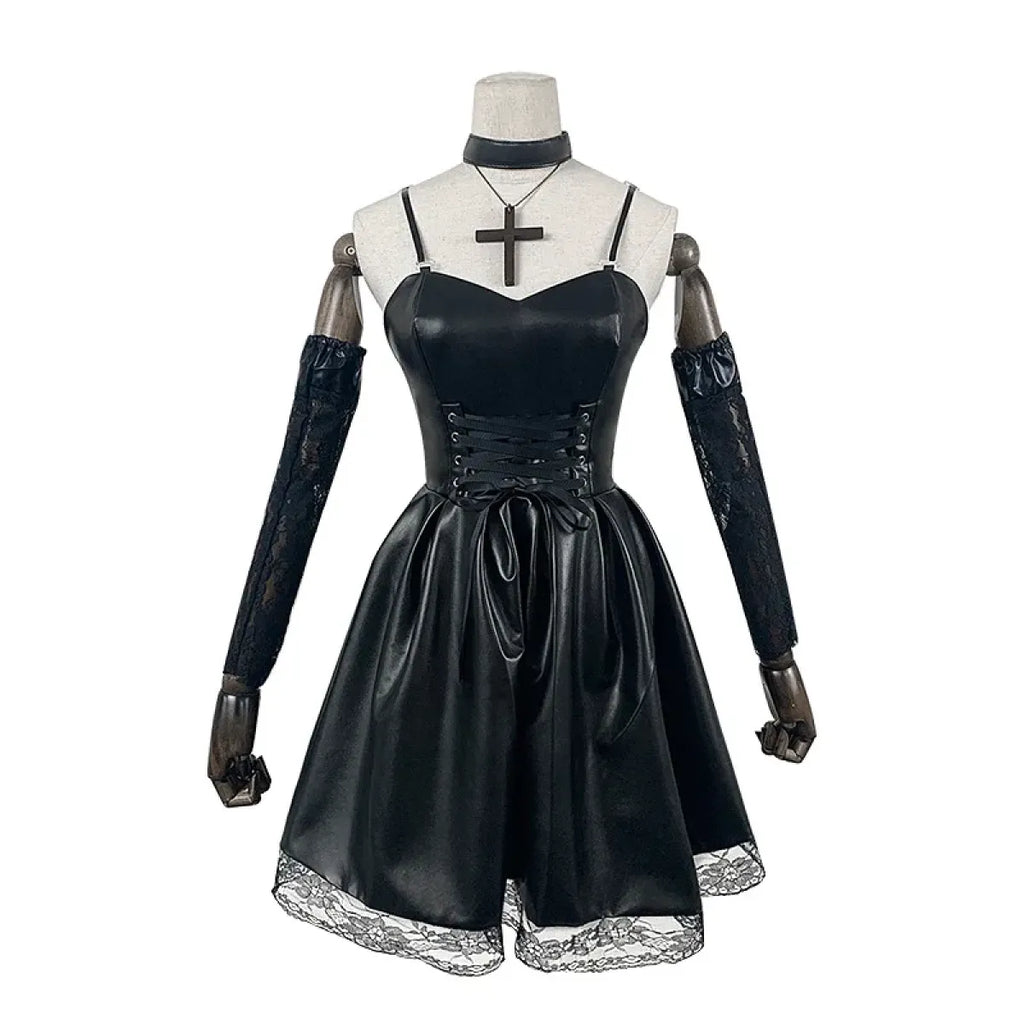 Misa Amane Gothic Cosplay Costume – Dress with Lace & Accessories - All Dresses - Cosplay - 3