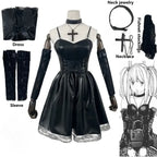 Misa Amane Gothic Cosplay Costume – Dress with Lace & Accessories - All Dresses - Cosplay - 15
