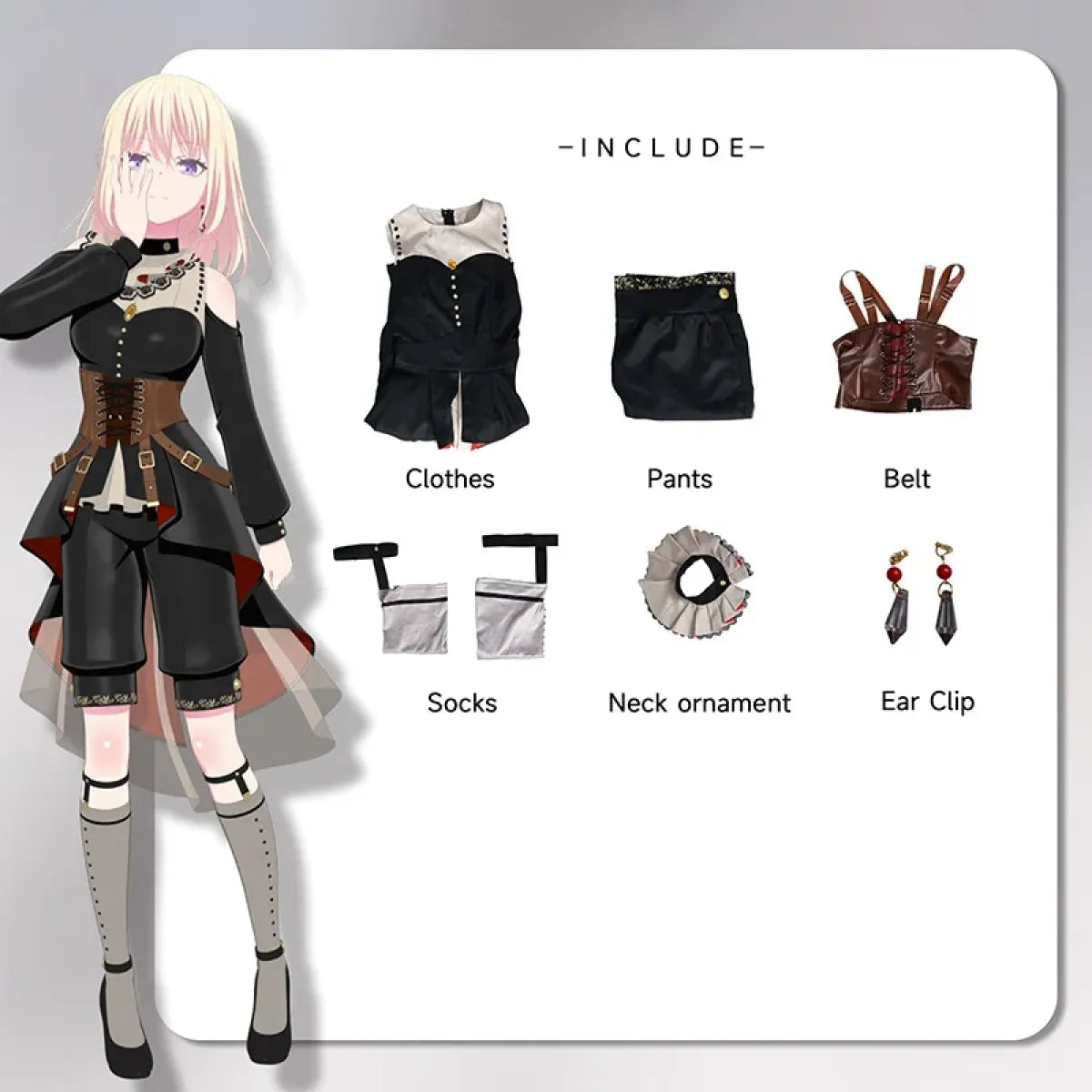 Misumi Uika Ave Mujica Cosplay Costume Set - Cosplay - 6