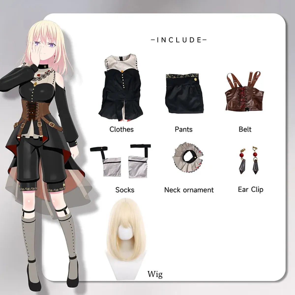 Misumi Uika Ave Mujica Cosplay Costume Set - Cosplay - 7