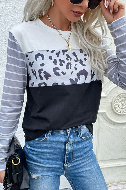 Mixed Print Round Neck Tee Shirt - T-Shirts - Shirts & Tops - 2 - 2024