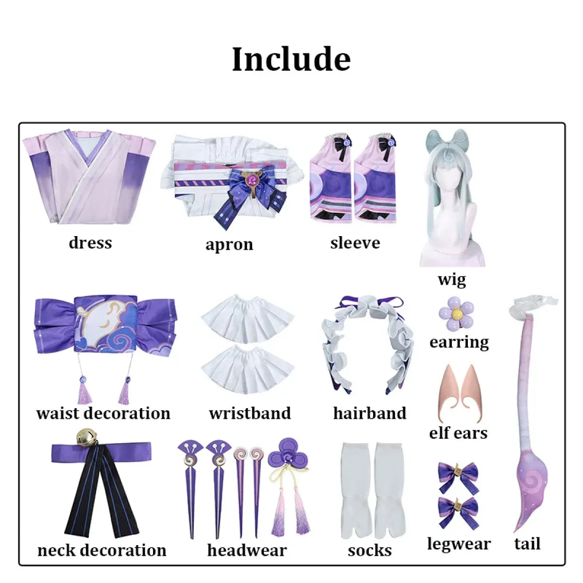 Mizuki Yumemizuki Genshin Impact Cosplay Costume Set - Dresses - Cosplay - 10