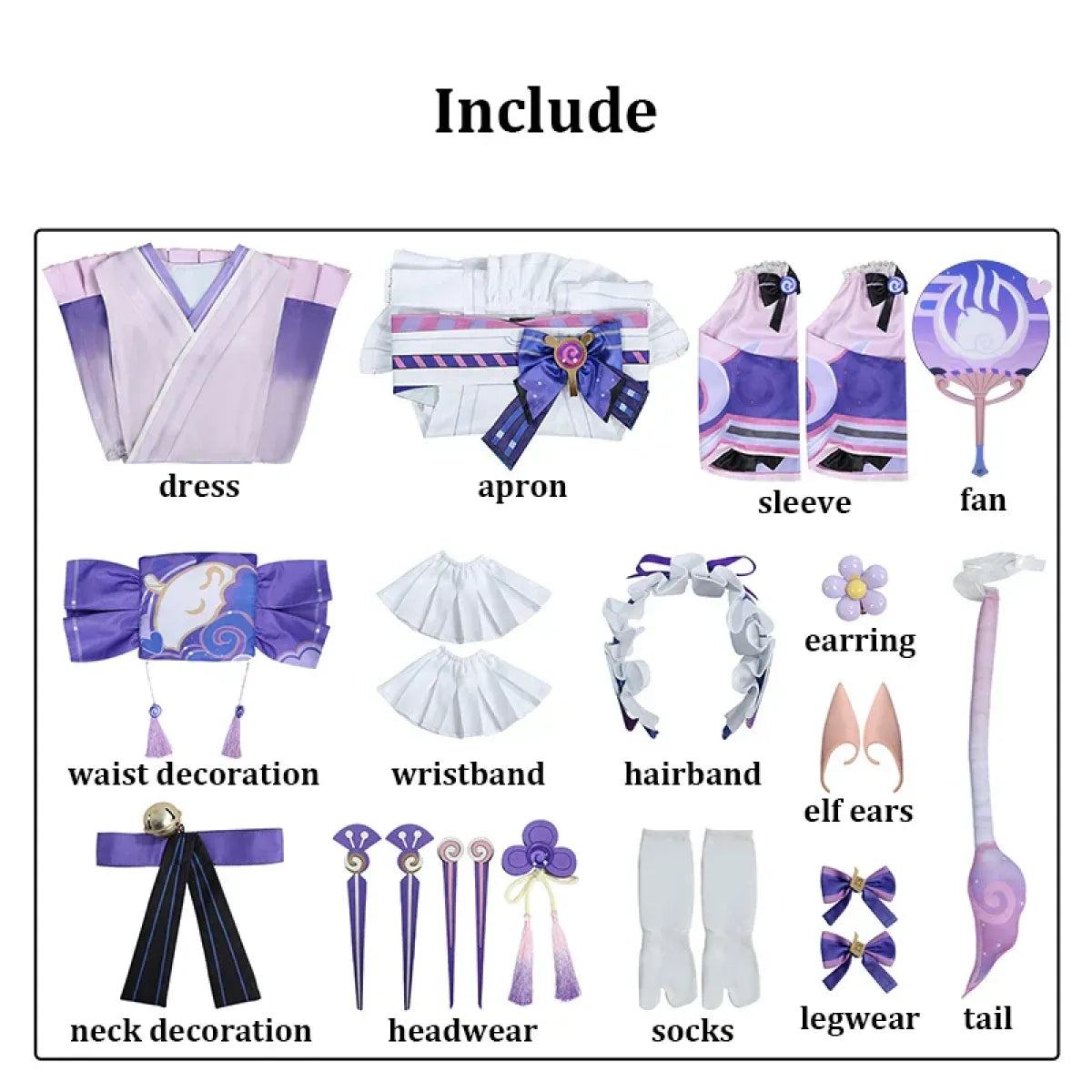 Mizuki Yumemizuki Genshin Impact Cosplay Costume Set - Dresses - Cosplay - 11