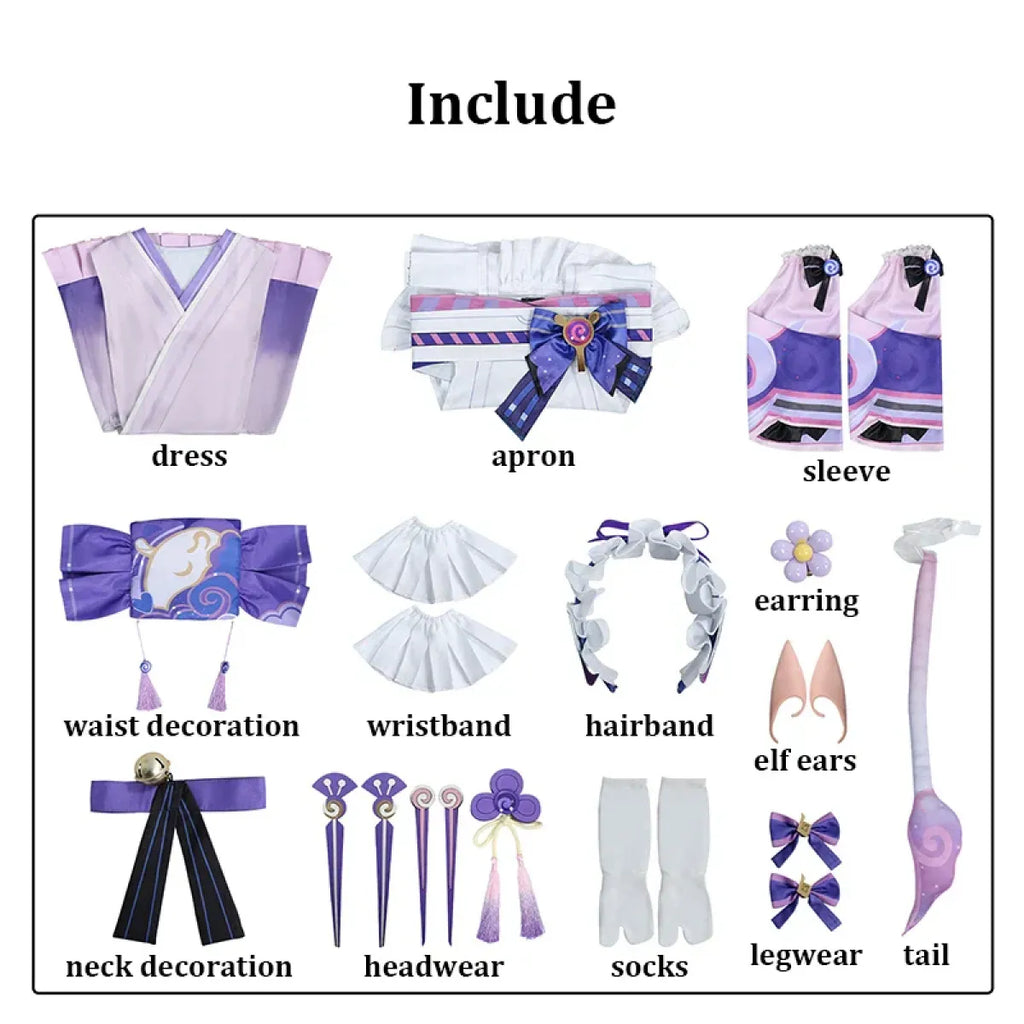 Mizuki Yumemizuki Genshin Impact Cosplay Costume Set - Dresses - Cosplay - 12