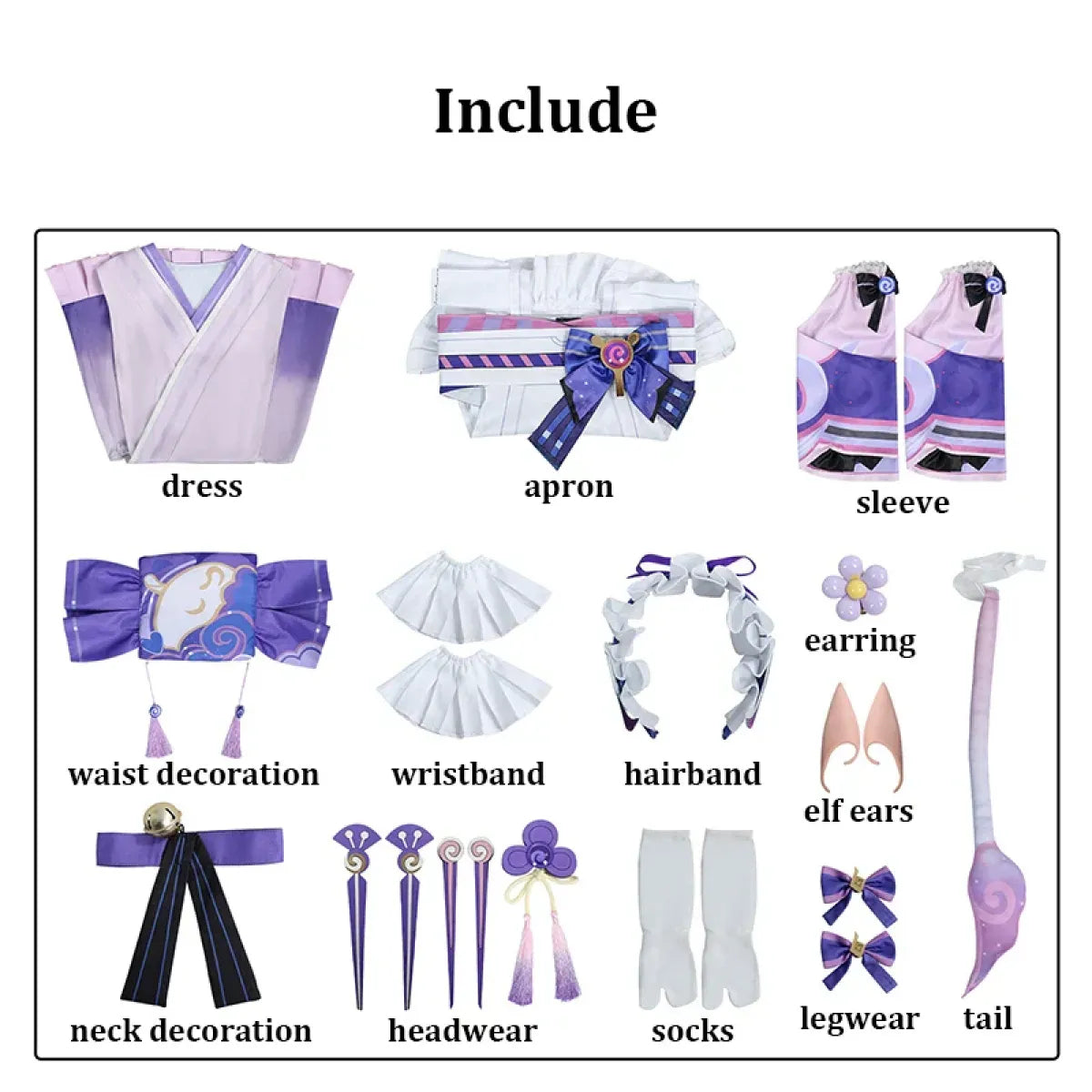 Mizuki Yumemizuki Genshin Impact Cosplay Costume Set - Dresses - Cosplay - 12