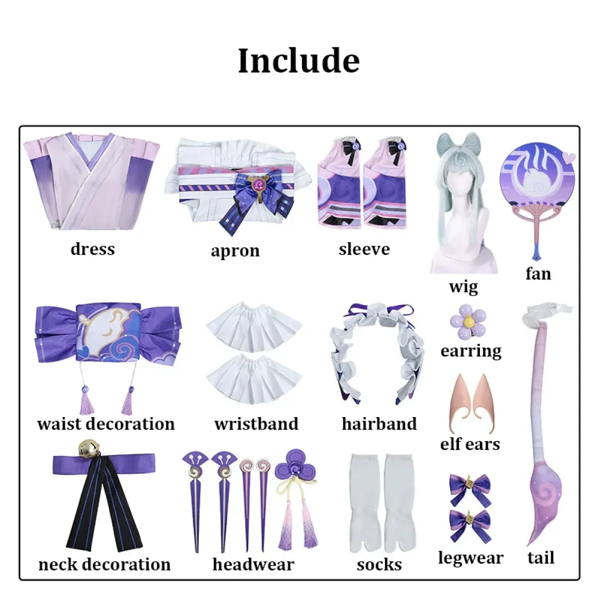 Mizuki Yumemizuki Genshin Impact Cosplay Costume Set - Dresses - Cosplay - 9