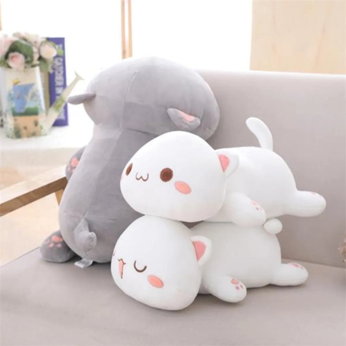 Mochi Mochi Peach Cat Plush - Valentines Day Collection - 1
