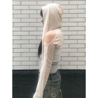 Modern Mystic Hooded Top – Edgy Cutout Sleeves Pullover - Harajuku Style - Clothing Tops - 1 - 2024