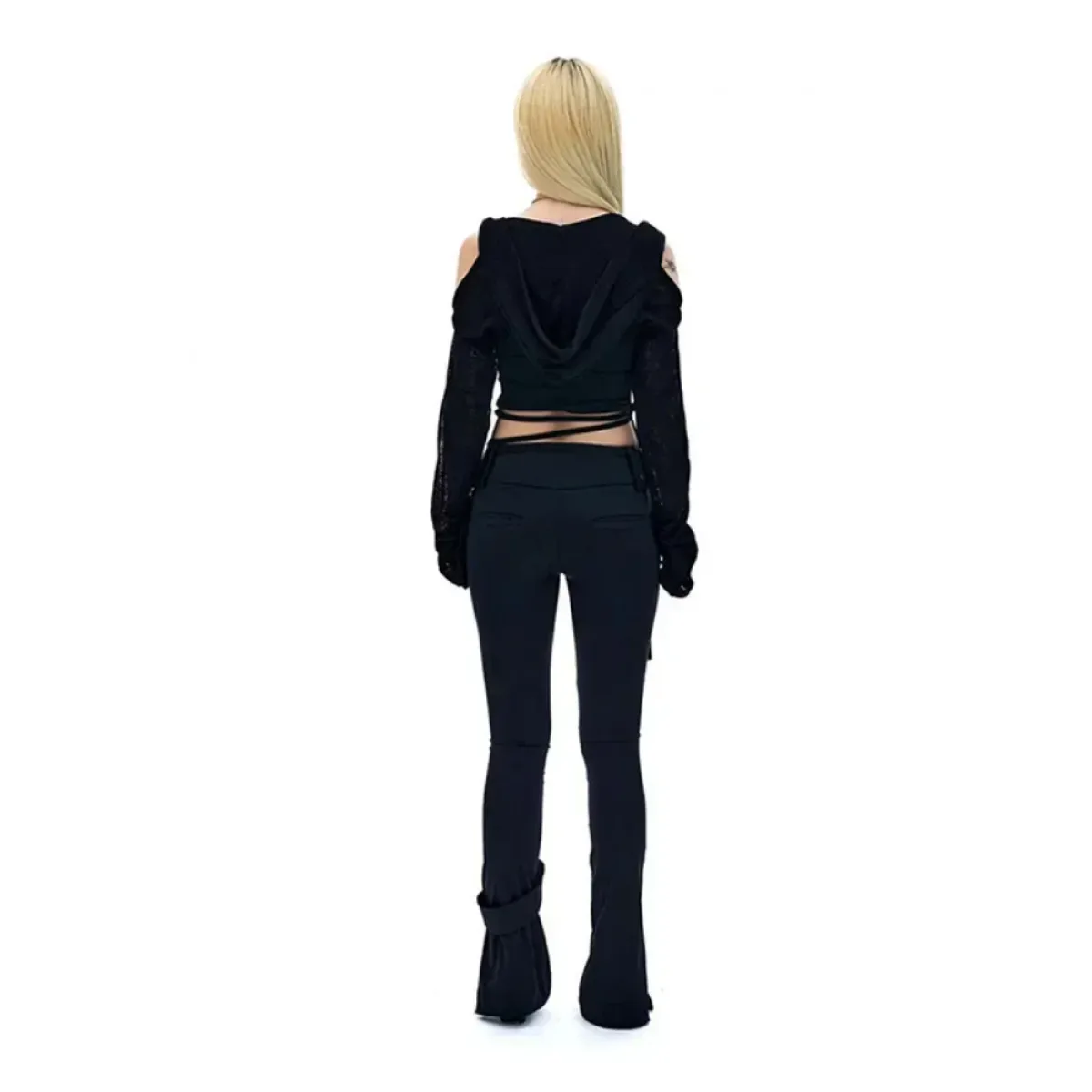 Modern Mystic Hooded Top – Edgy Cutout Sleeves Pullover - Harajuku Style - Clothing Tops - 6 - 2024