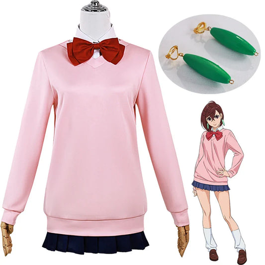 Momo Ayase Cosplay Costume – Dandadan School Uniform with Earrings - Anime - Costume Dresses - 2024 - 1 - Worldwide