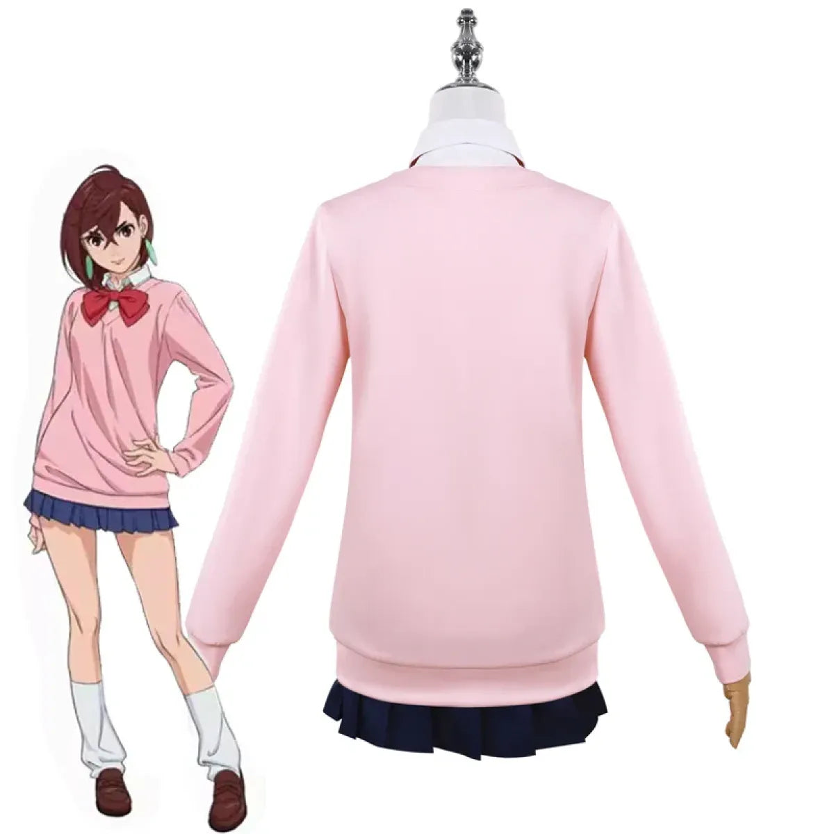 Momo Ayase Cosplay Costume – Dandadan School Uniform Set with Accessories - Anime - Sets - 2