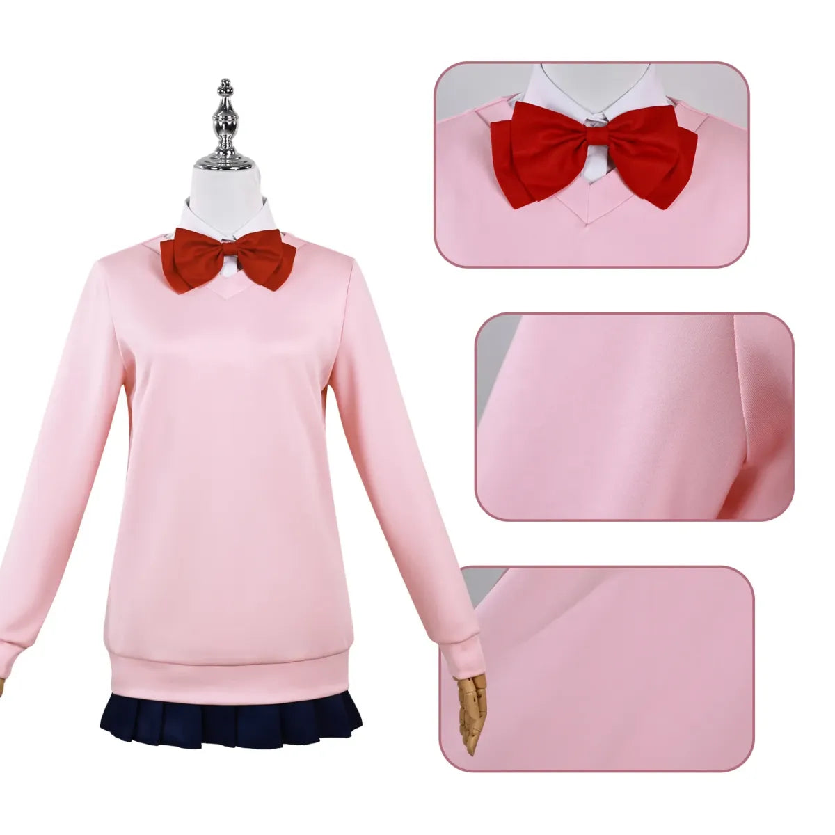 Momo Ayase Cosplay Costume – Dandadan School Uniform Set with Accessories - Anime - Sets - 9