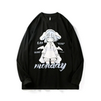 ’Monday’ Sad Anime Girl Tee - T-Shirts - 4