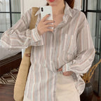 Mori Girl Striped Blouse - Women’s Clothing & Accessories - Blouses - 4