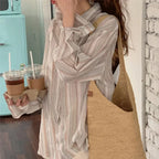 Mori Girl Striped Blouse - Women’s Clothing & Accessories - Blouses - 5