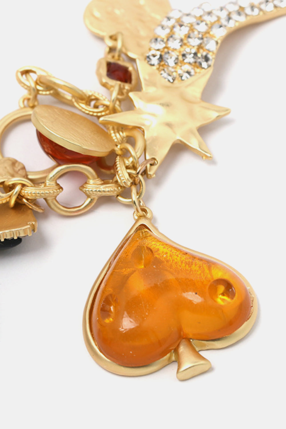 Multi Charm Resin Bracelet - Gold / One Size - Women’s Jewelry - Bracelets - 4 - 2024