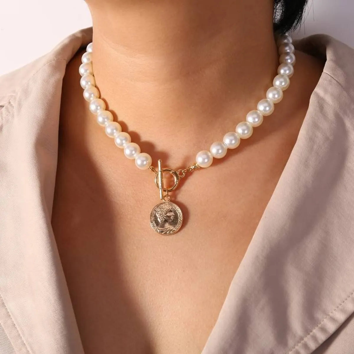 Multi-Layer Pearl Necklace - Women’s Jewelry - 1