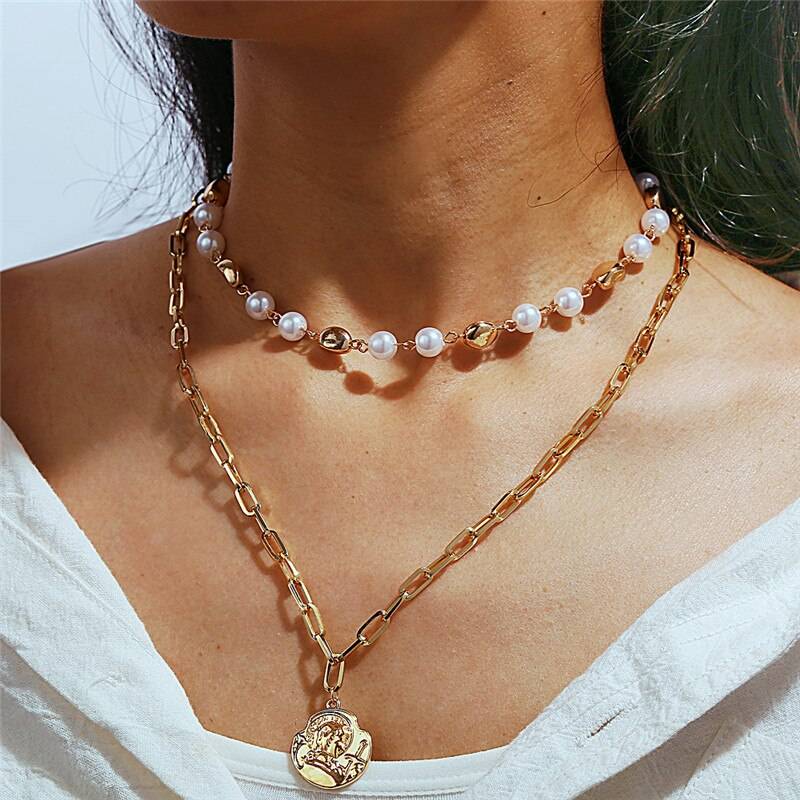 Multi-Layer Pearl Necklace - 13 - Women’s Jewelry - Necklaces - 24 - 2024