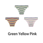 Multicolored Pastel Striped Cotton Panties - Women’s Clothing & Accessories - Panties - 14