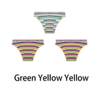 Multicolored Pastel Striped Cotton Panties - Women’s Clothing & Accessories - Panties - 15