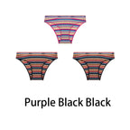Multicolored Pastel Striped Cotton Panties - Women’s Clothing & Accessories - Panties - 18