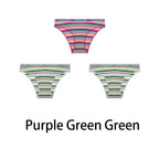 Multicolored Pastel Striped Cotton Panties - Women’s Clothing & Accessories - Panties - 22