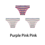 Multicolored Pastel Striped Cotton Panties - Women’s Clothing & Accessories - Panties - 25