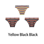 Multicolored Pastel Striped Cotton Panties - Women’s Clothing & Accessories - Panties - 27