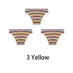 Multicolored Pastel Striped Cotton Panties - Women’s Clothing & Accessories - Panties - 31