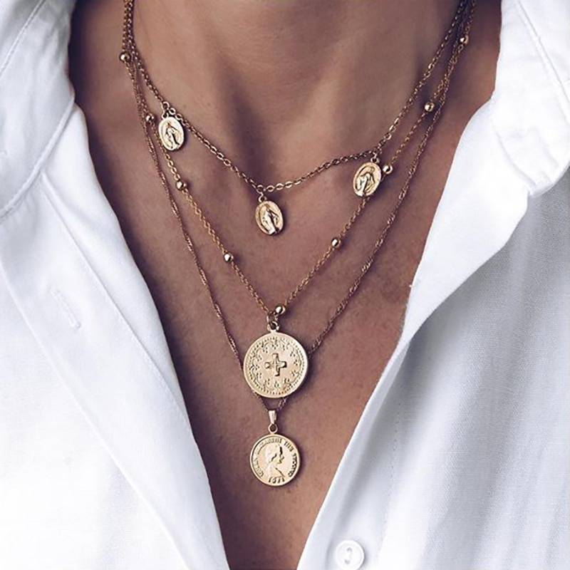 Multilayer Pendant Necklace Set - 2 - Women’s Jewelry - Necklaces - 22 - 2024