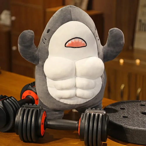 40CM Muscle Shark Plush Doll - Cartoon Strong Shark Stuffed Toy - Christmas - 2