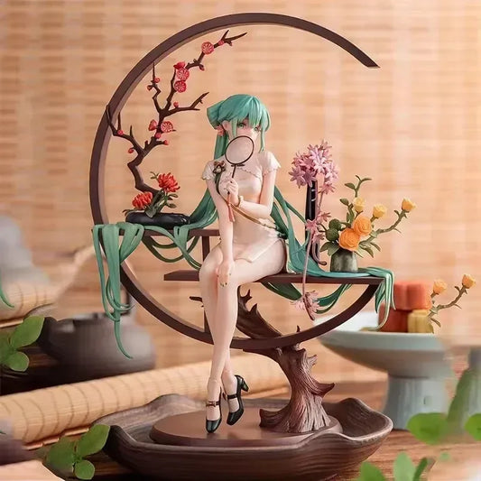 25cm Myethos Hatsune Miku Shaohua Cheongsam PVC Statue - Anime - Action & Toy Figures - 2 - 2024