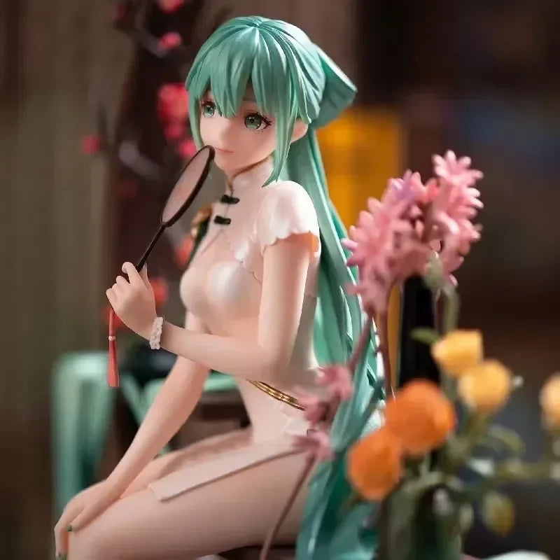 25cm Myethos Hatsune Miku Shaohua Cheongsam PVC Statue - Anime - Action & Toy Figures - 3 - 2024