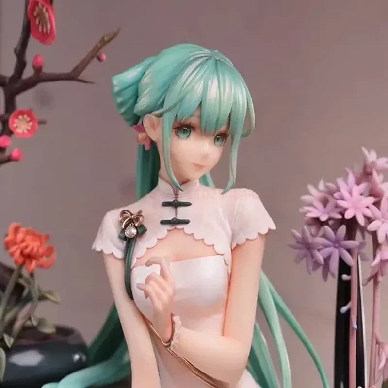 25cm Myethos Hatsune Miku Shaohua Cheongsam PVC Statue - Anime - Action & Toy Figures - 5 - 2024