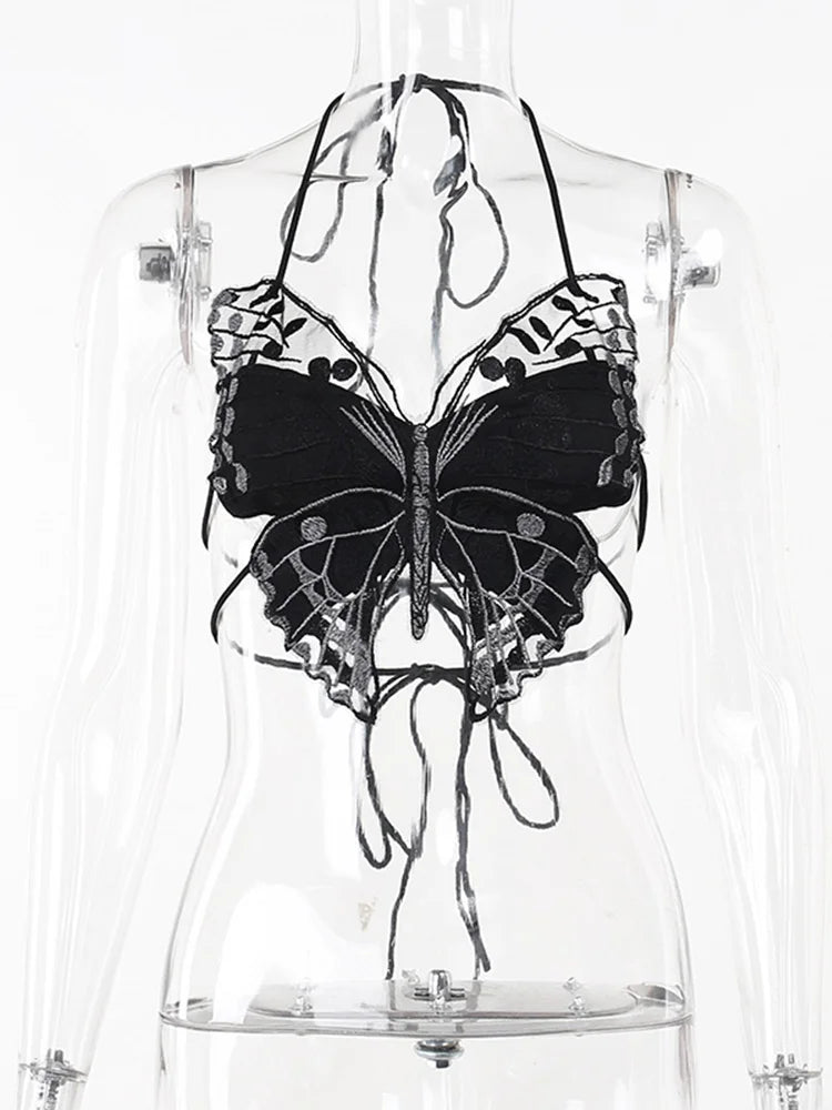 Mystic Butterfly Lace Cami Top - Black / One Size - Women’s Clothing & Accessories - Shirts & Tops - 5 - 2024