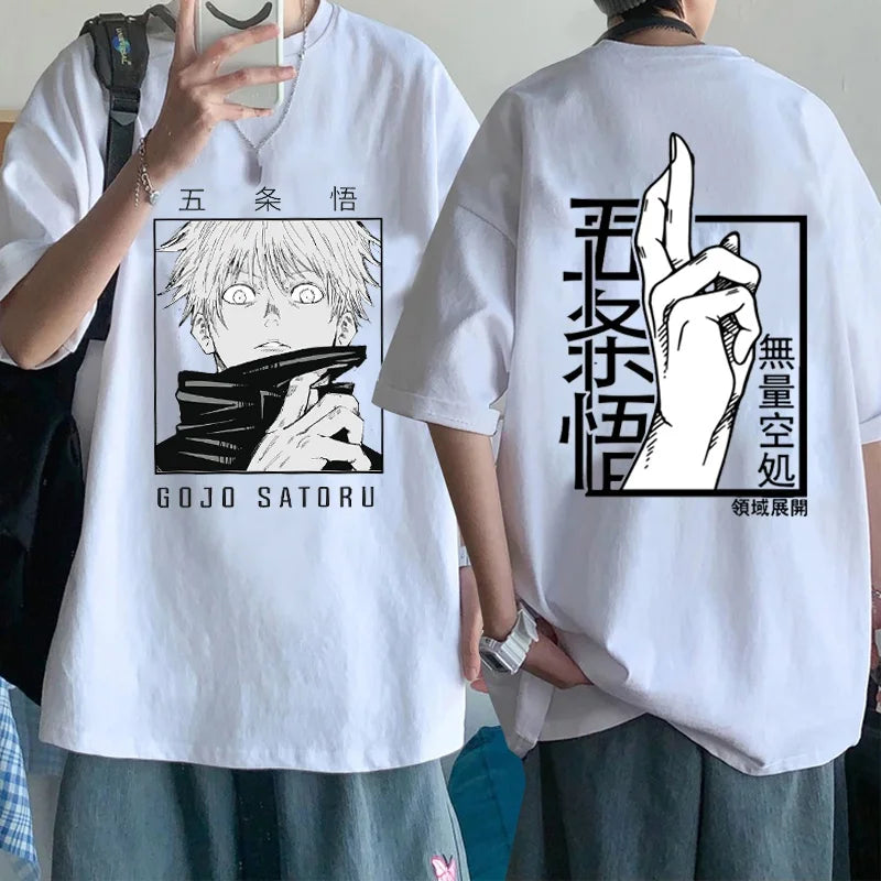 Mystic Gaze Oversized Tee – Anime-Inspired Graphic Streetwear - T-Shirts - Shirts & Tops - 6 - 2024