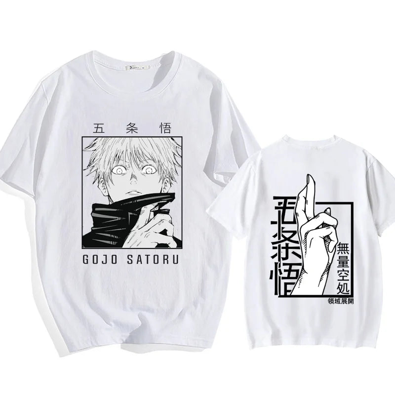 Mystic Gaze Oversized Tee – Anime-Inspired Graphic Streetwear - White / XL - T-Shirts - Shirts & Tops - 3 - 2024