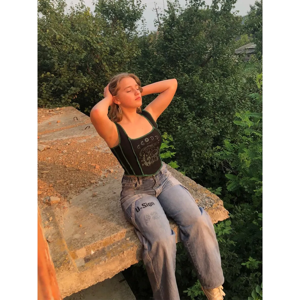 Mystical Mushroom Corset Tank - Women’s Clothing & Accessories - 2