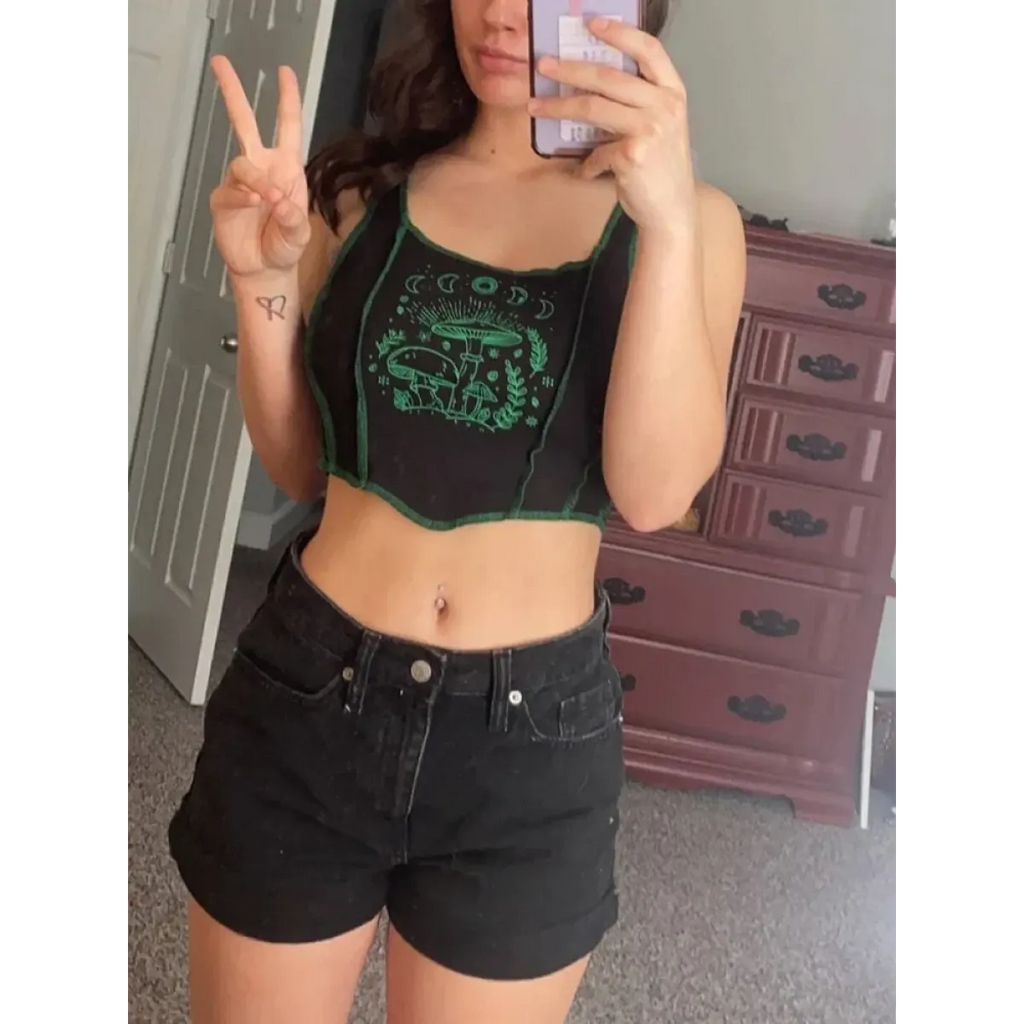 Mystical Mushroom Corset Tank - Women’s Clothing & Accessories - 3