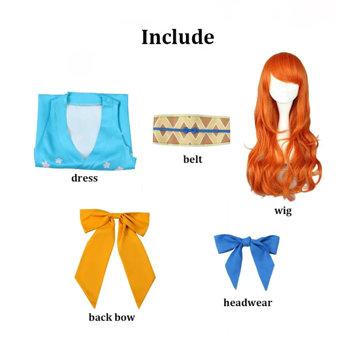 Nami Kimono Cosplay Dress & Wig Set - All Dresses - Cosplay - 5