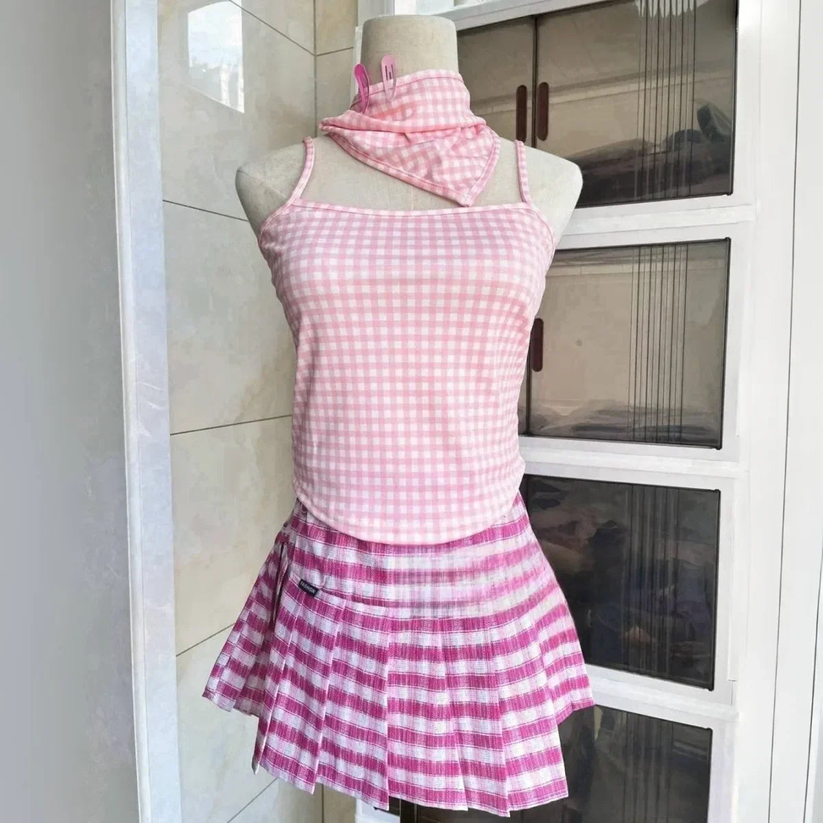 NANA Komatsu Cosplay Costume - Lolita Kawaii Pink Skirt Suit - Bottoms - Costumes - 5 - 2024