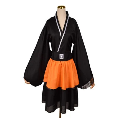 Naruto Uzumaki Gender Swap Kimono Lolita Dress - Full Set d / XS - All Dresses - Costumes - 7 - 2024