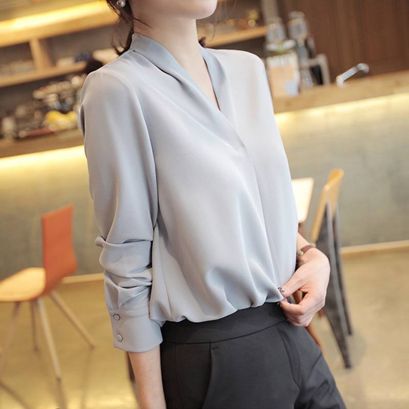 Chiffon Blouse - Blue / S - Women’s Clothing & Accessories - Shirts & Tops - 12 - 2024