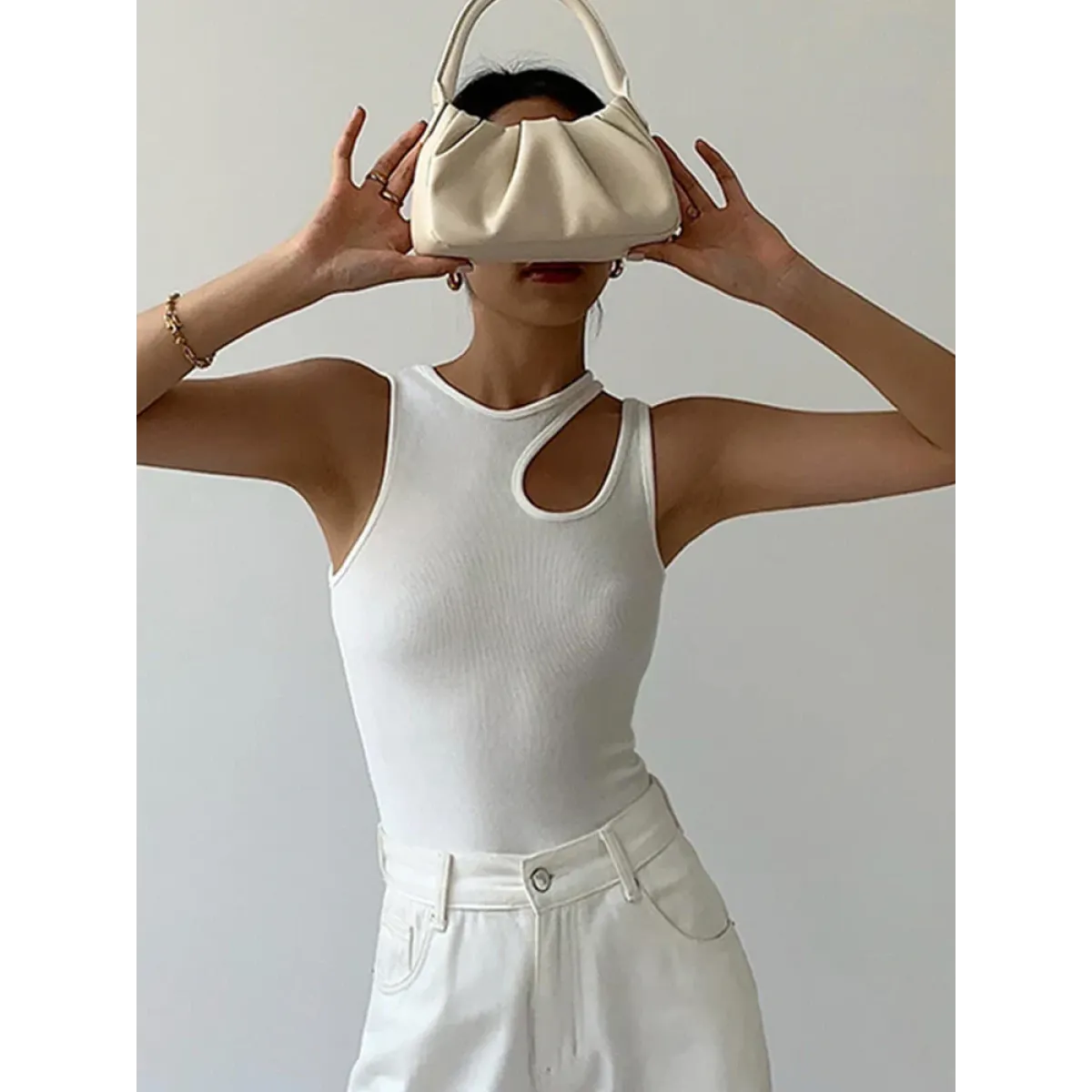 Harajuku Cutout Sleeveless Top - T-Shirts - T-Shirts - 8